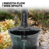 2 Tier Barrel Waterfall Fountain Barrel Water Fountain Pump - Image 3