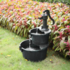2 Tier Barrel Waterfall Fountain Barrel Water Fountain Pump